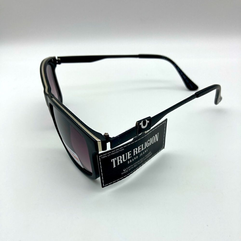 NWT True Religion TRM 1756 Unisex Black Sunglasses - Picture 4 of 11